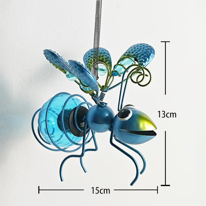 Fantastisk Henge Glass Bie Sol Hage Lantern Ornament Skanto