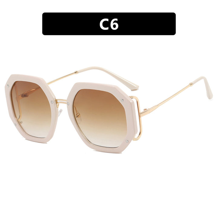 Women's stylish octagonal sunglasses with UV protection and elegant frame Skanto