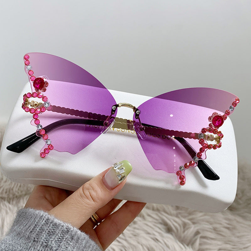 Dame ekstravagant designet solbrille Skanto