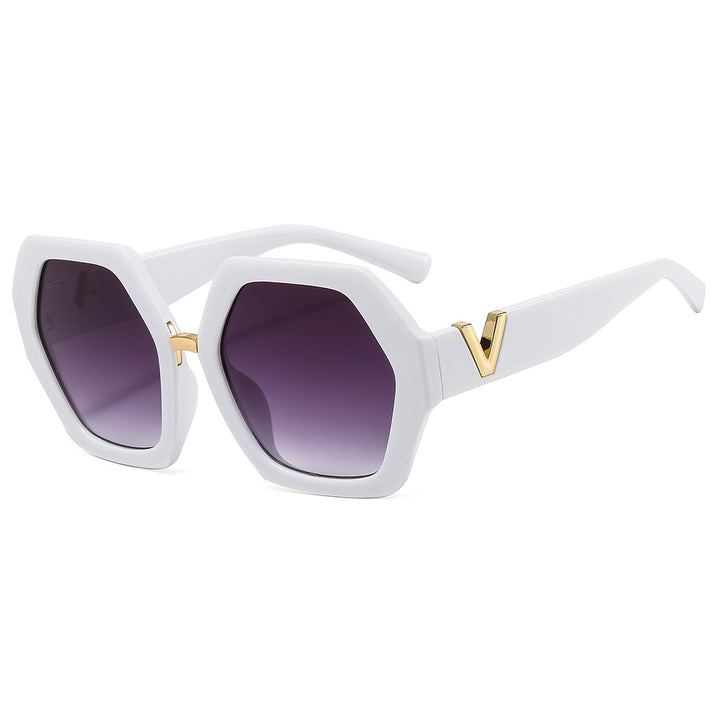 Dame elegant solbrille med glitrende ramme Skanto