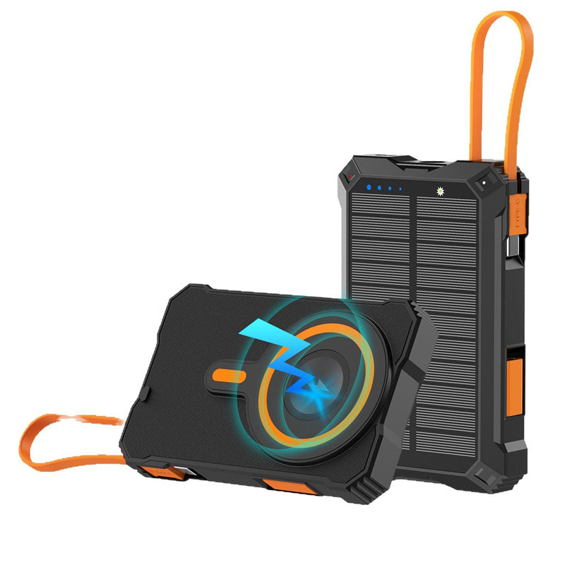 Solar Powerbank med trådløs ladefunksjon Skanto