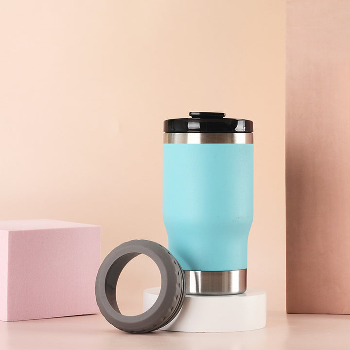 Dame Isolert Kaffeekopp med rutsjsikker silikonunderlag Skanto