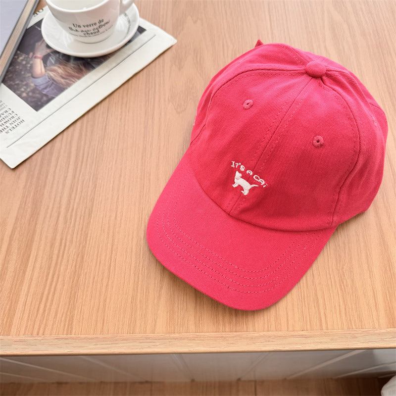 Kvinnenes Lekne Katt-Broderte Caps Skanto