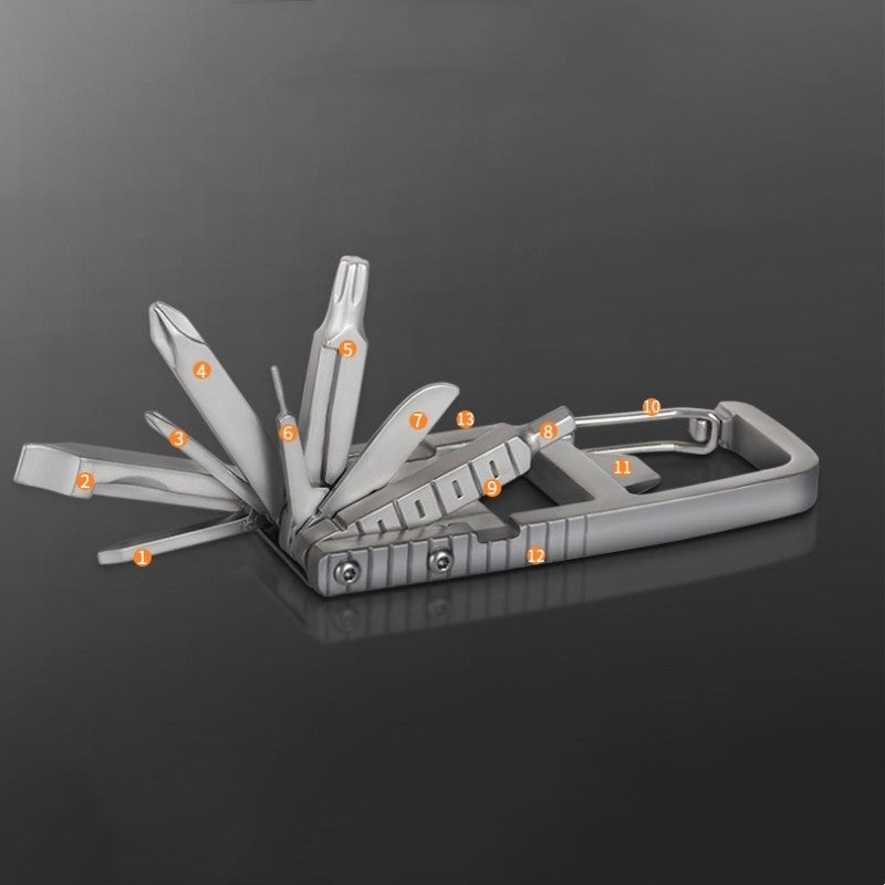 Norvo | Multifunksjonell Kompakt Rustfritt Stål Nøkkelring Krok