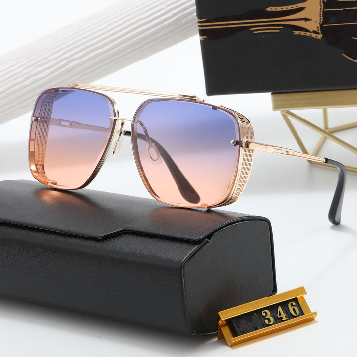 Dame designer solbrille med stilleggende firkantet ramme og UV-beskyttelse Skanto