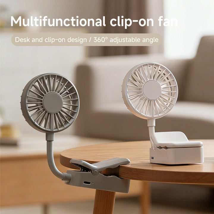 Unisex nan tragbar Clip-vifte med justerbar arm Skanto
