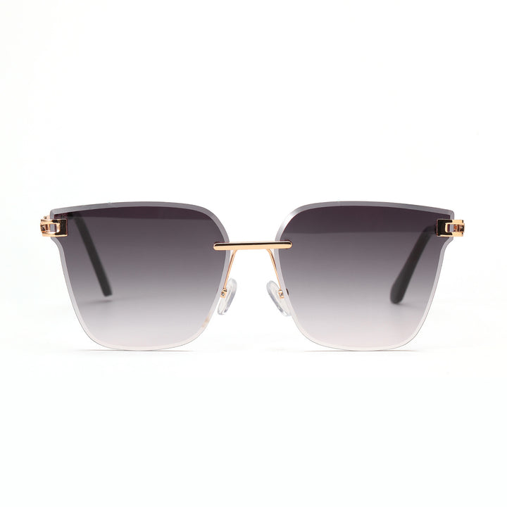 Dame moterøkt solbrille med filigranramme og UV-beskyttelse Skanto