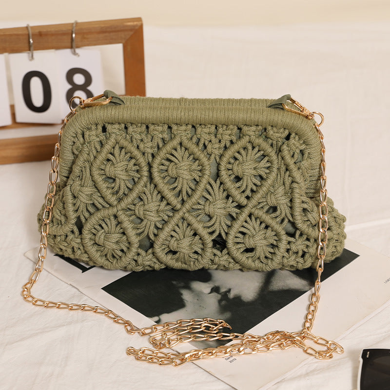Hand-knotted Boho-style Crossbody Bag Skanto