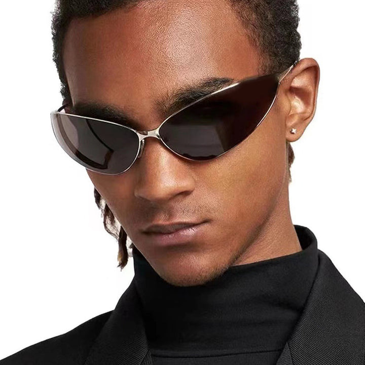 Women's Cat-Eye Sunglasses with Modern Metal Frame Skanto