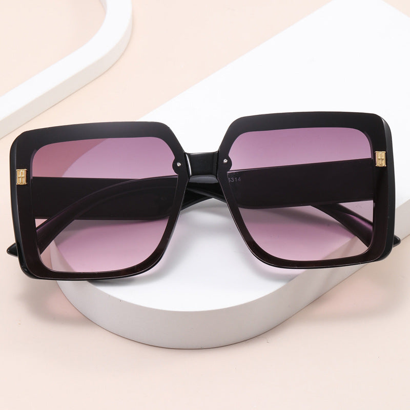Damer trendy oversized firkantet solbrille Skanto