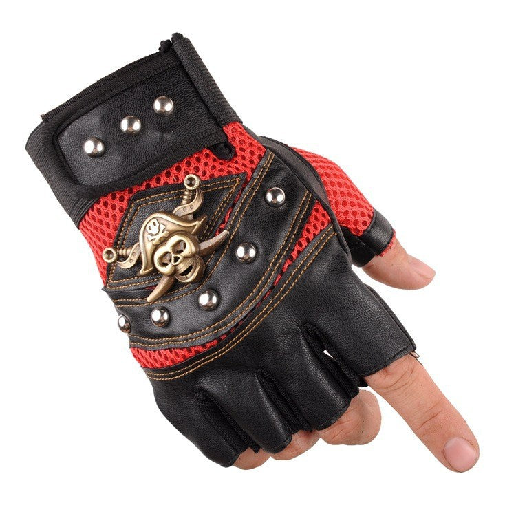 Men's Biker Gloves with Breathable Mesh Material and Robust Design Skanto