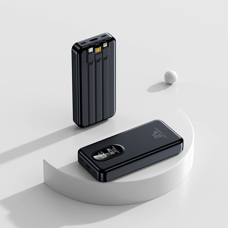 kompakt powerbank med integrert multifunksjonsladestatus Skanto