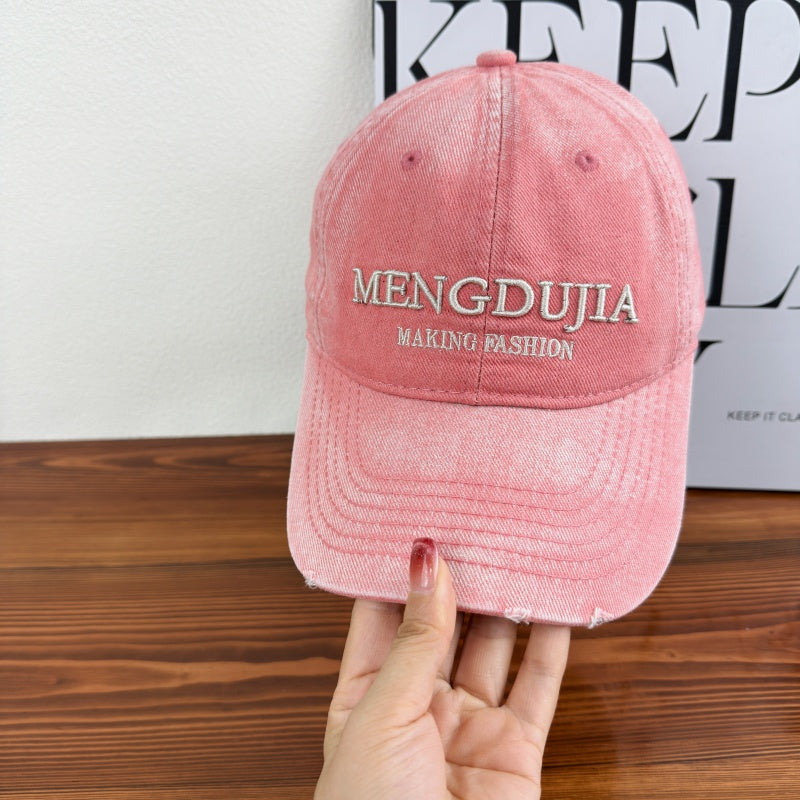 Herre Slitt Denim Baseball Cap Skanto 1784270408