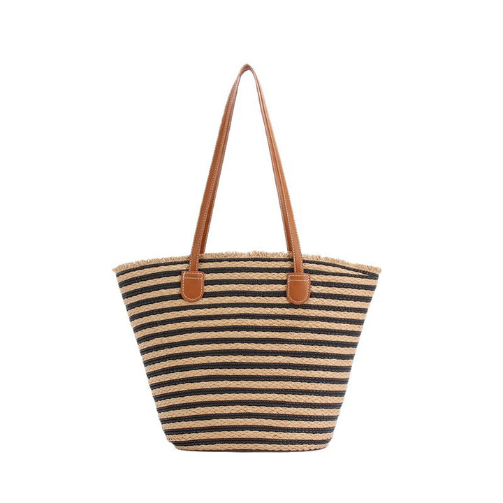 Strandveske med Unikt Flettet Design Skanto