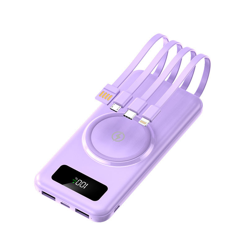 Bærbar Powerbank med multifunksjonsladekabel og digitalt display Skanto