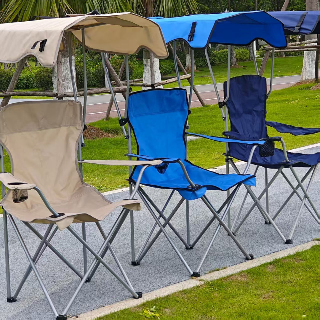 Women's Folding Sun Lounger with Canopy Skanto