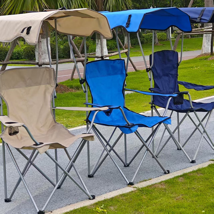 Women's Folding Sun Lounger with Canopy Skanto