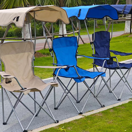 Women's Folding Sun Lounger with Canopy Skanto