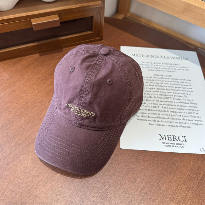 Herre Casual Brodert Bomulls Caps Skanto