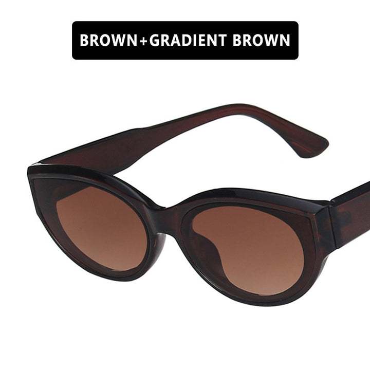 Women's Cat-Eye Sunglasses with Stylish Leopard Print and UV Protection Skanto