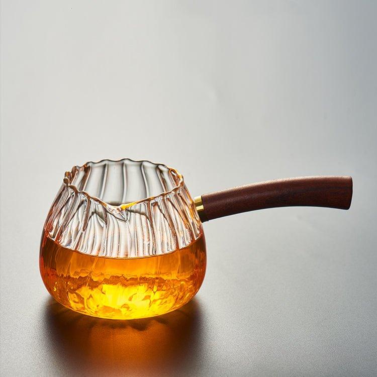 Glass Pot With Wooden Handle | Skanto