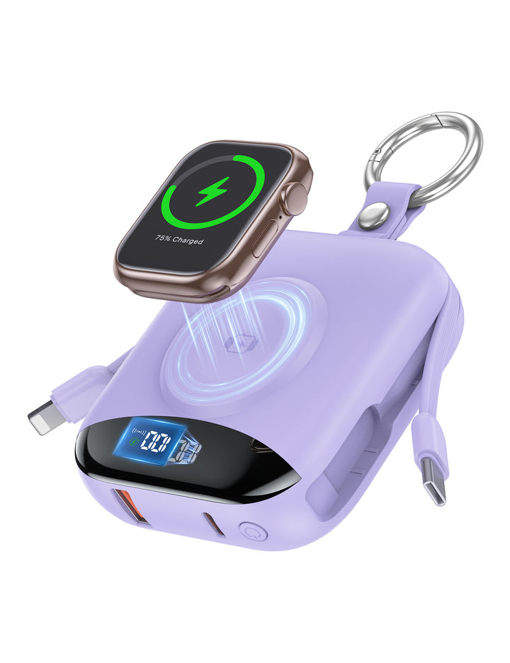 Bærbar Trådløs Powerbank med Innebygd LED-skjerm Skanto
