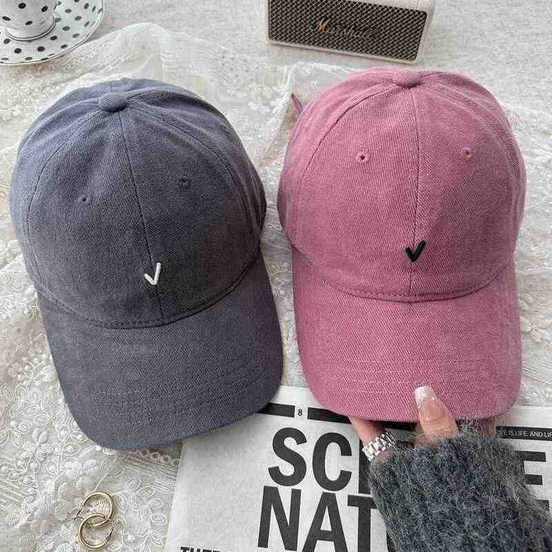 Kvinne Casual Denim Baseball Caps Skanto
