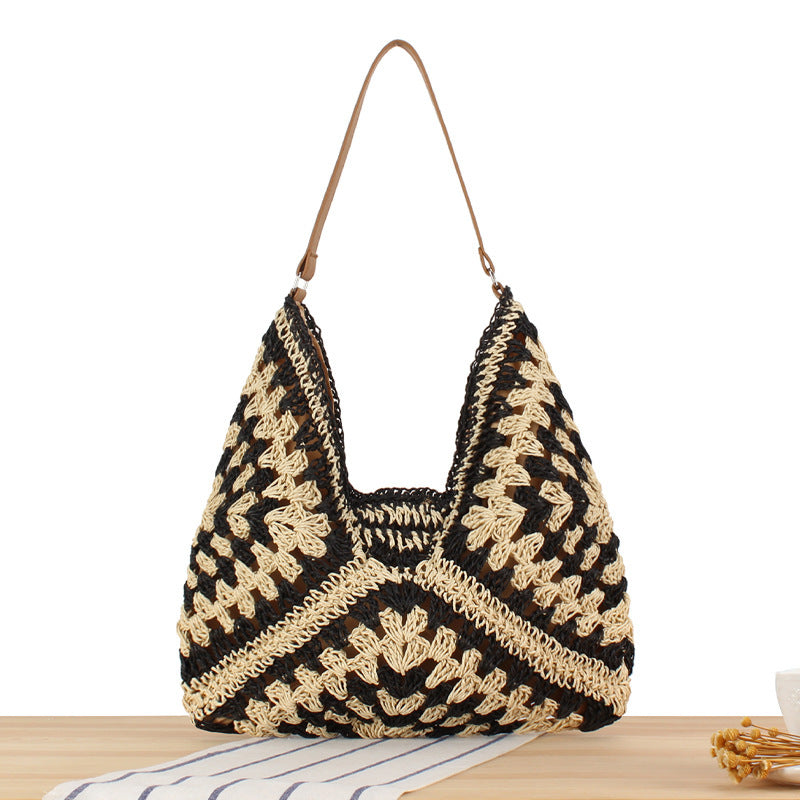 Makramee Crossbody Bag I Det Elegante Heklede Design Skanto