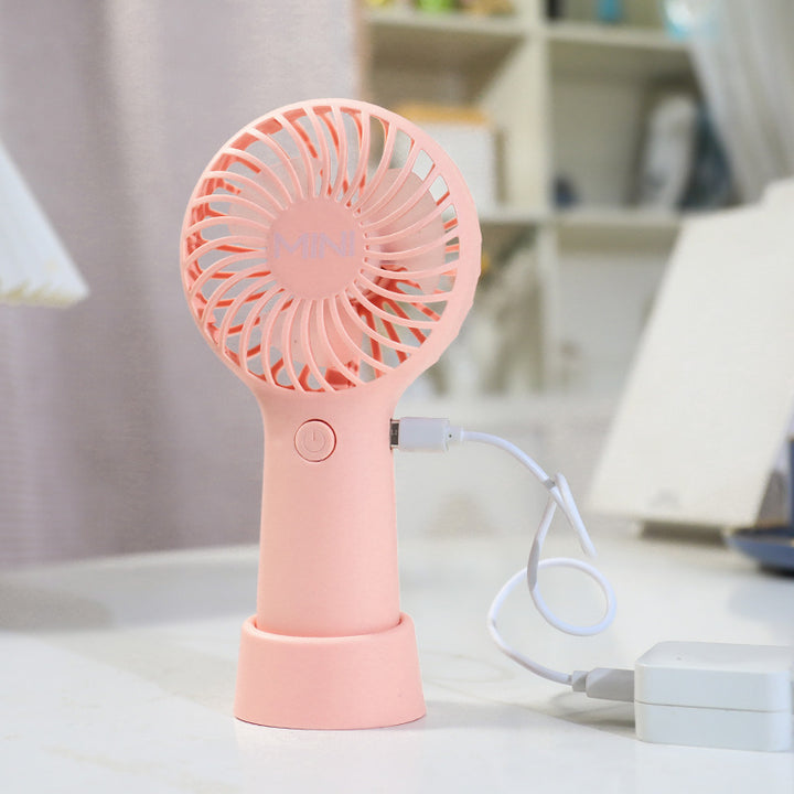 Dame portable håndvifte med ergonomisk design og USB-lading funksjon Skanto