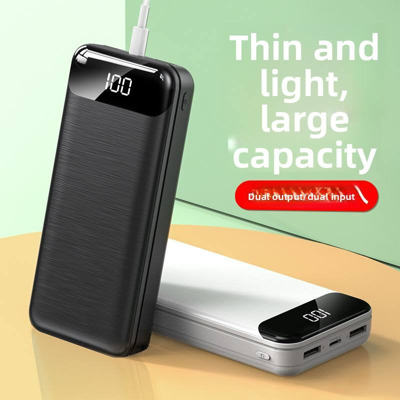 Ultra-slank Powerbank med LCD-skjerm og hurtigladingsfunksjon Skanto