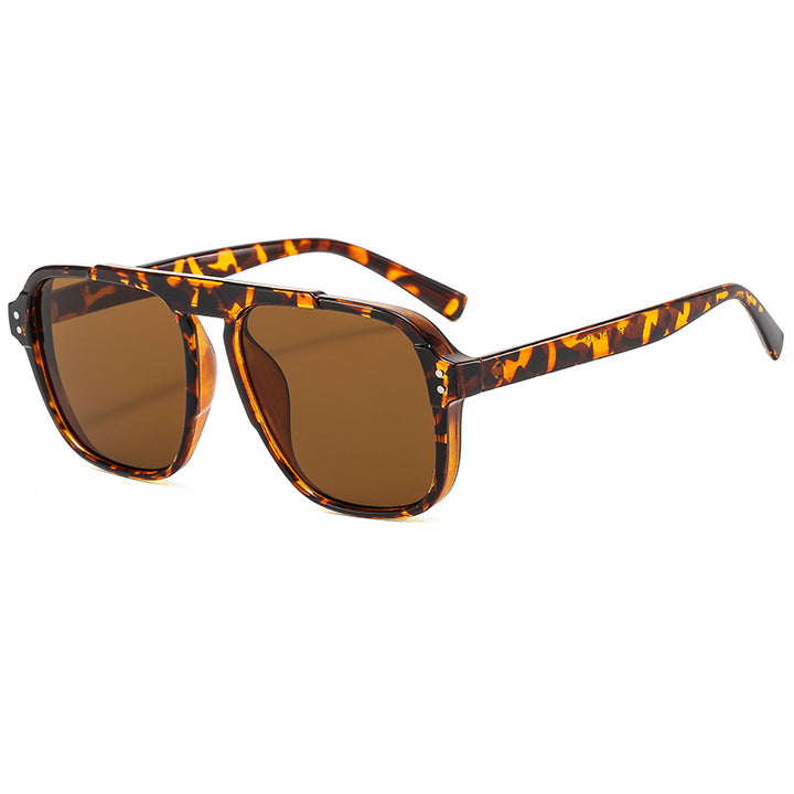 Women's geometric sunglasses with polarized yellow lenses Skanto