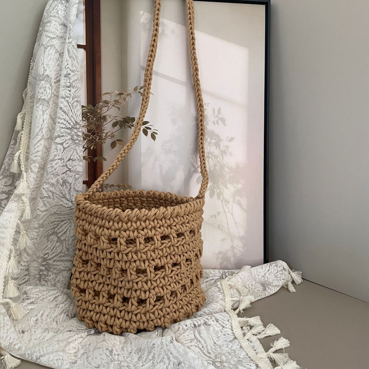 Makramee Håndveske i Boho-stil Skanto