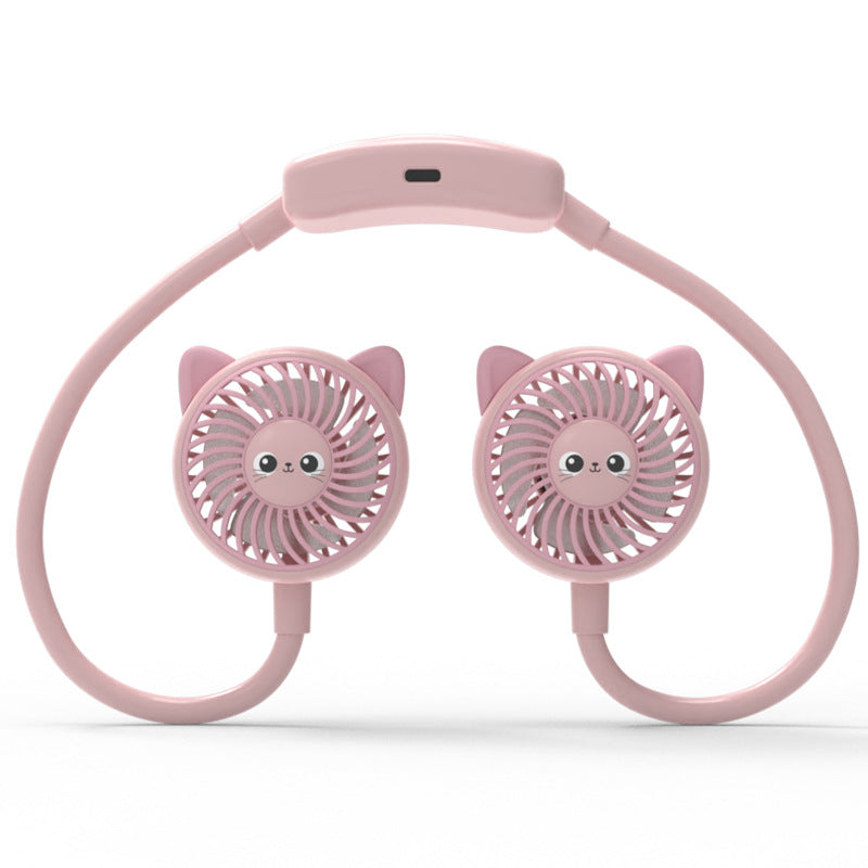 Unisex bærbar Mini Vifte Hodetelefoner Skanto
