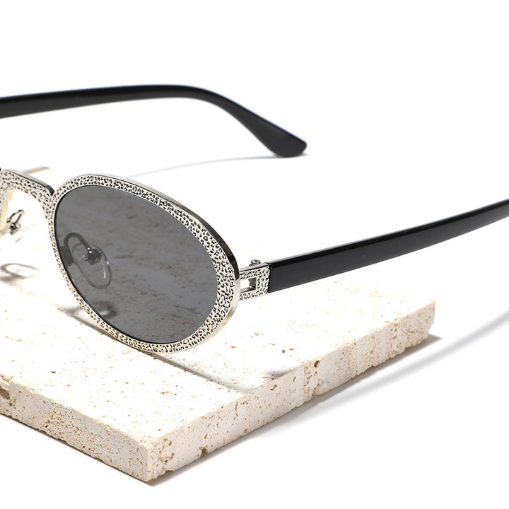 Dame Glamourøs solbrille med glitrende rammedekorasjon Skanto
