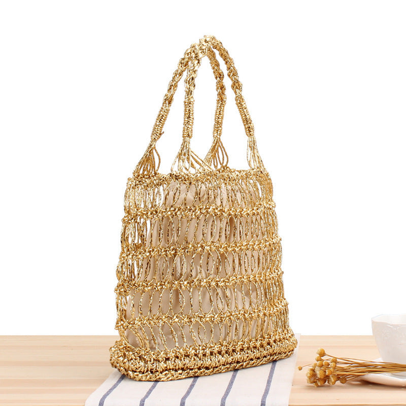 Umhængtaske i stemplet metalgitter Skanto