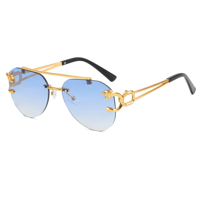 Women's unusual round sunglasses with decorative details Skanto