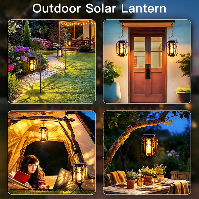 Unisex Solar Laterne med flakkende ild-effekt Skanto