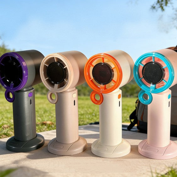 Unisex Bærbar Håndvifte med ergonomisk design og USB-opladning Skanto