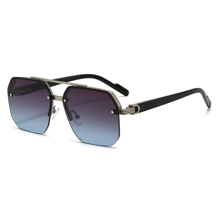 Dame moteriktig solbrille i trendy sekskant-design Skanto