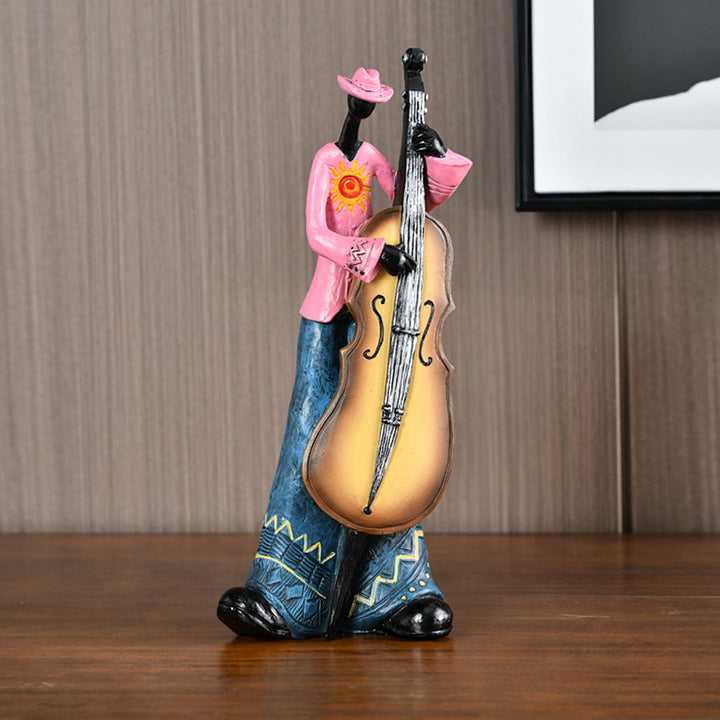 Resin Jazz Band Figurine - Vintage Music Decor Statue | Skanto