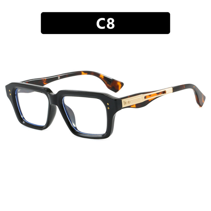 Women's Stylish Square Sunglasses with Luxurious Tortoiseshell Pattern and Durable Frame Skanto