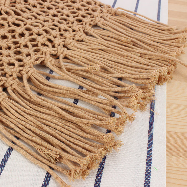 Hand-knotted Macrame Tote Bag Skanto