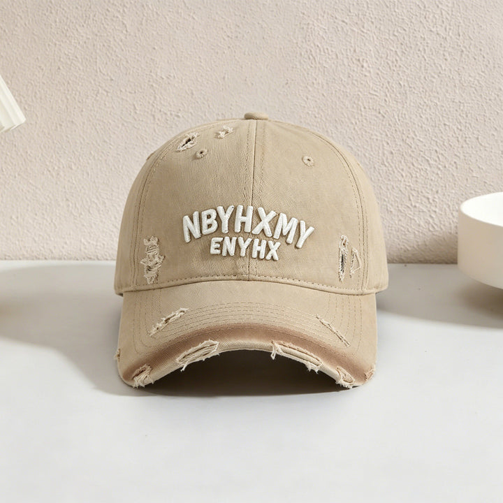 Herre Casual Slittet Teksturert Baseball Caps Skanto