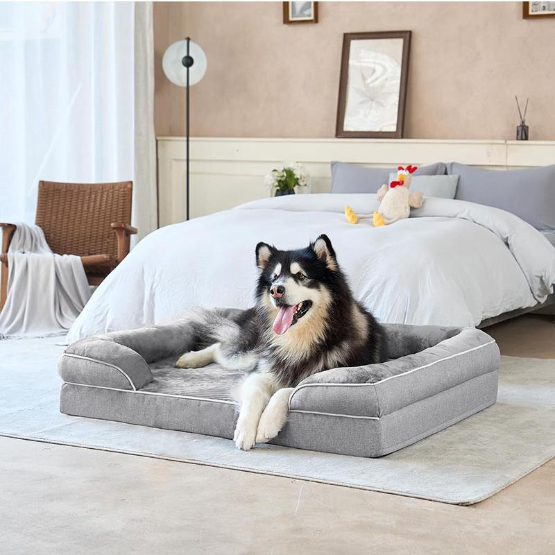 Ortopedisk støttende hundeseng