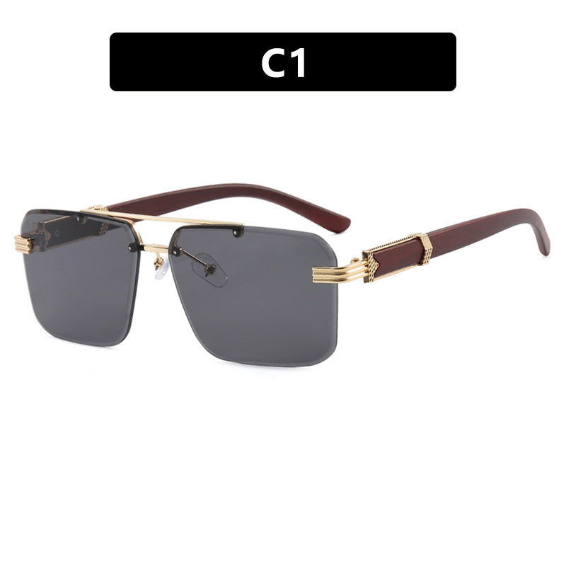Women's geometric oversized sunglasses with trendy design and luxurious details Skanto