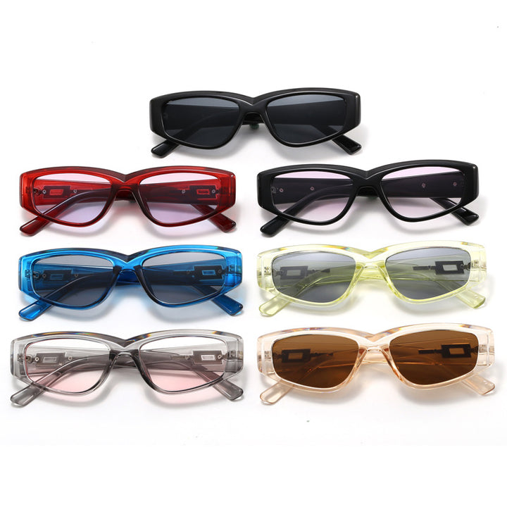 Dame fashion solbrille med elegant rammedekor Skanto