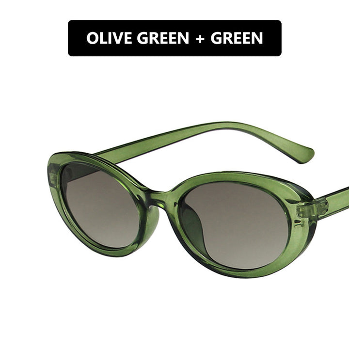 Women's Cat-Eye Sunglasses with Transparent Frame and Gradient Lenses Skanto
