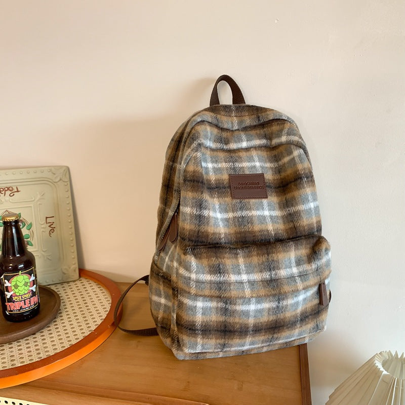 Koselig Rutete Skole Ransel