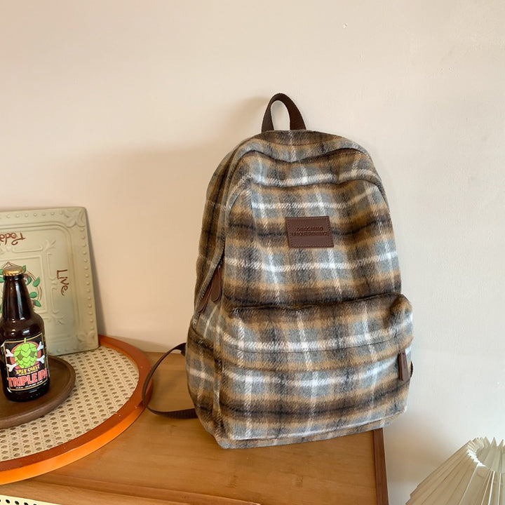 Koselig Rutete Skole Ransel