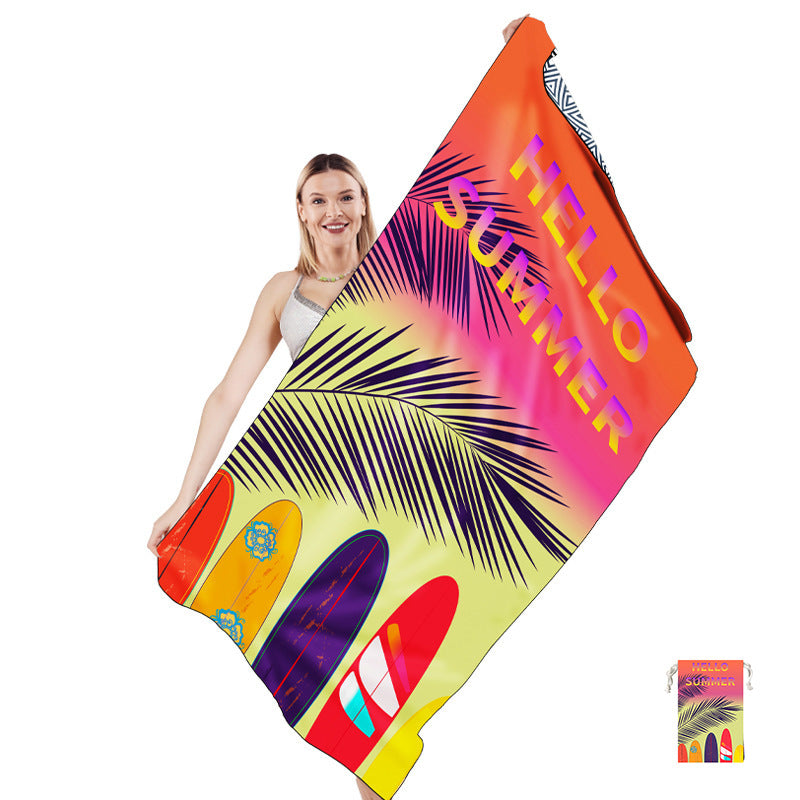 Multifunksjonelt strandhåndkle i kreativt mandala-design Skanto
